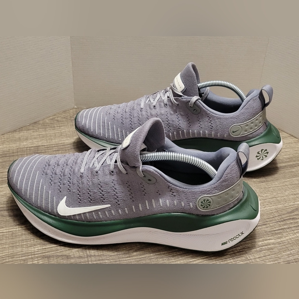 Nike Gray and Green Athletic Shoes
